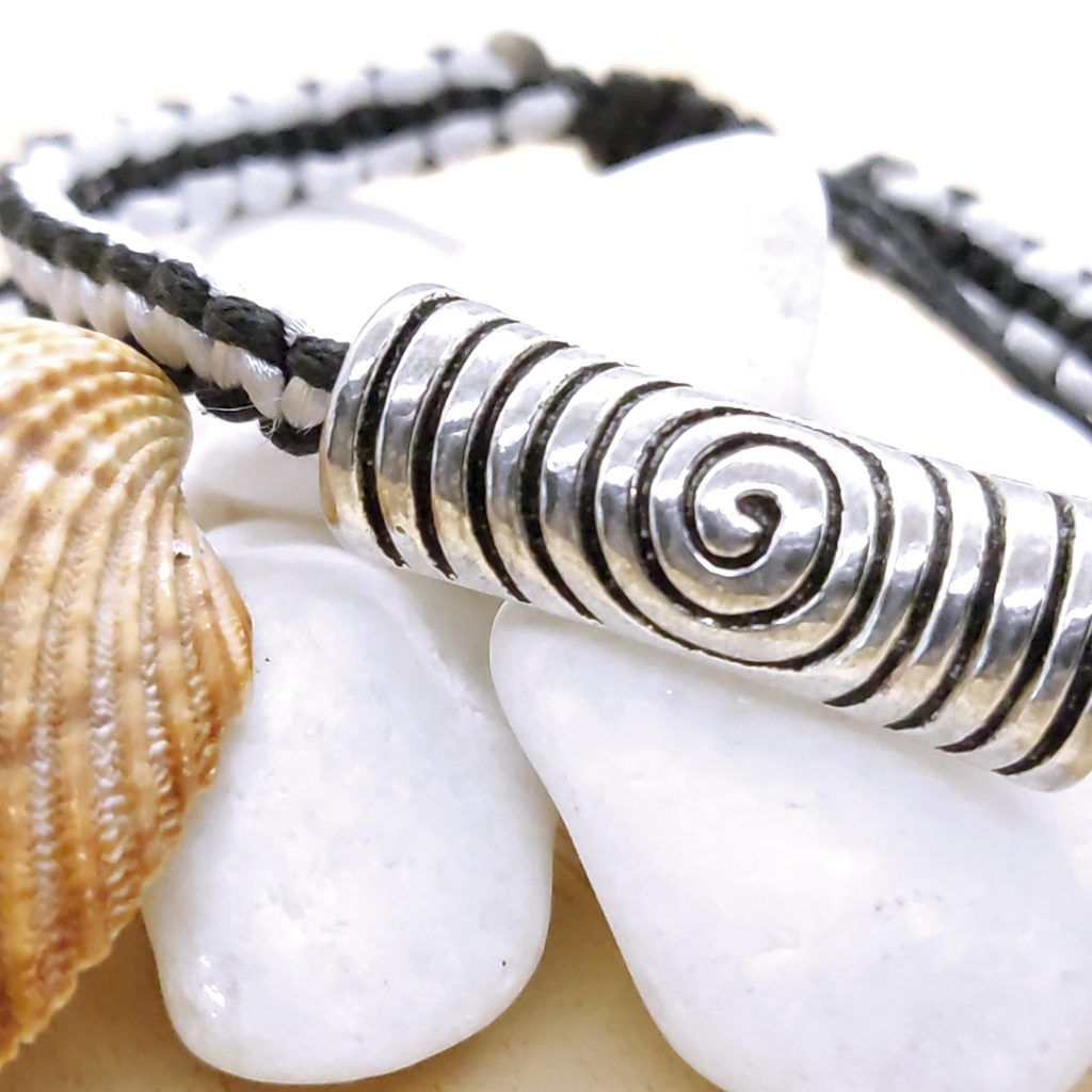 artesalis pulsera espiral mujer agujero mar
