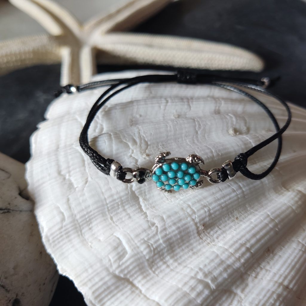tortuga boba turquesa marinas mar animales marinos pulsera